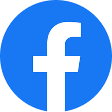 Facebook logo, consisting of a white letter F in a bright blue circle